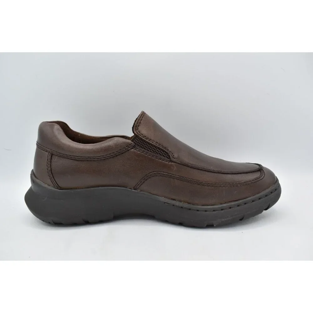 Born Mens Size 8.5 Cambridge Dark Brown Full Grain Leather Slip On‎ Casual Shoes
